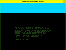 Tablet Screenshot of champcampkids.com